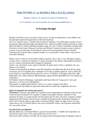 tom peters e la ricerca dell`eccellenza