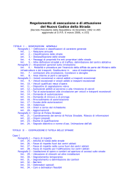 Regolamento di attuazione del codice della strada