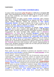 la vicenda giudiziaria