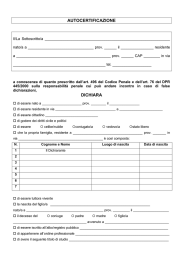 Autocertificazione completa