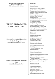 et inclinato capite, emisit spiritum