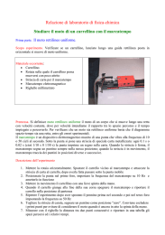 Il moto con il marcatempo - Laboratorio di fisica