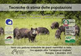 Tecniche di stima delle popolazioni