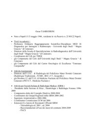 Oscar TAMBURRINI • Nato a Napoli il 15 maggio 1946 , residente in