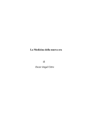 La Medicina della nuova era di Oscar Angel Citro