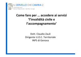 L`invalidità civile e l`accompagnamento