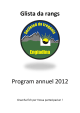 Glista da rangs Program annuel 2012