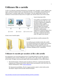 Utilizzare file e cartelle