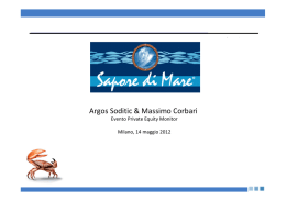 sapore di mare - Private Equity Monitor