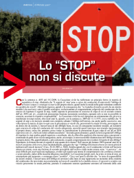 Lo “STOP” non si discute