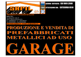 Prefabbricati metallici ad uso garage