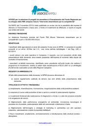 www.ugdcec.na.it AVVISO per la selezione di progetti da ammettere