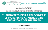 Il principio della rilevanza e le modifiche ai principi di redazione del