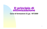 Il principio di ottimizzazione