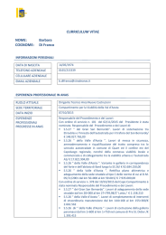 CURRICULUM VITAE NOME: Barbara COGNOME: Di Franco