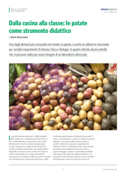 Dalla cucina alla classe: le patate come strumento didattico