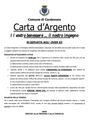 Carta d`Argento - Comune di Cordenons