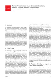 Fenomeni di solfurazione dell`argento