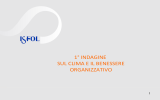 Prima Indagine sul clima e il benessere organizzativo