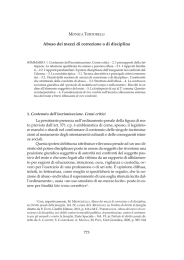 Abuso dei mezzi di correzione o di disciplina