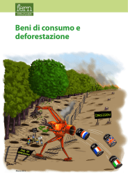 Beni di consumo e deforestazione