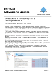 XProtect Attivazione Licenza