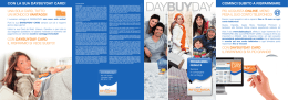 cominci subito a risparmiare con la sua daybuyday card!