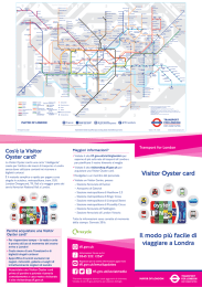 Visitor Oyster card - Il modo più facile di viaggiare a Londra