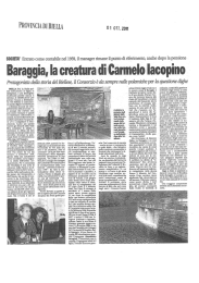 Baraggia. la creatura diCarmelo Iacopino