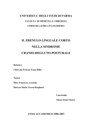 IL FRENULO LINGUALE corto - AP Accademia Posturocclusale