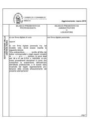 Aggiornamento: marzo 2016 BILANCIO PRESENTATO DA