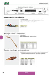 Cannello a lance intercambiabili Lance per saldare e