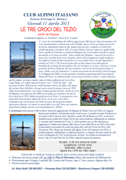 le tre croci del tezio - CAI