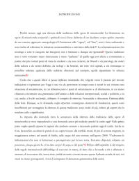 INTRODUZIONE Perch&eacute; tentare oggi una rilettura della tradizione