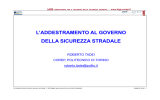 l`addestramento al governo della sicurezza stradale - LAGS