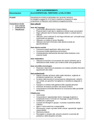 UNITA` DI APPRENDIMENTO Denominazione ALLA SCOPERTA