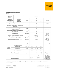 Scheda tecnica Ytong Sismico
