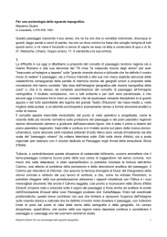 Per una archeologia dello sguardo topografico Massimo Quaini