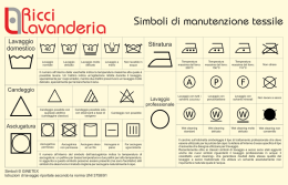 Simboli di manutenzione tessile