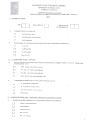 Questionario laureandi - Università per Stranieri di Siena