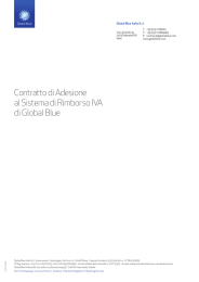 Contratto di Adesione al Sistema di Rimborso IVA di Global Blue