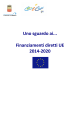 Uno sguardo ai... Finanziamenti diretti UE 2014