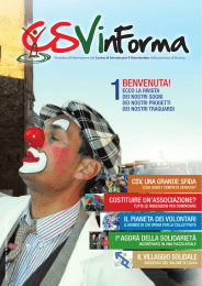 BENVENUTA! - CSV Vicenza