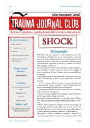 Trauma Journal Club numero 7 - Italian Resuscitation Council