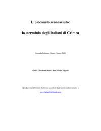 L`olocausto sconosciuto: lo sterminio degli Italiani di Crimea