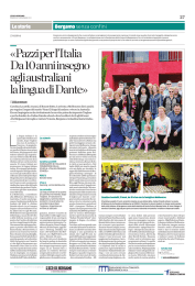 «Pazzi per l`Italia Da 10 anni insegno agli australiani la lingua di
