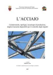 ACCIAIO - sito - Agenzia provinciale per la protezione dell`ambiente