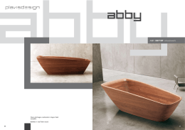 ABBY D57107 1900x850xh670 Vasca da bagno realizzata in