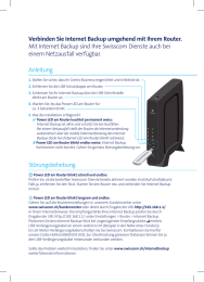 Anleitung Störungsbehebung Verbinden Sie Internet Backup