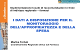 I dati a disposizione per il monitoraggio